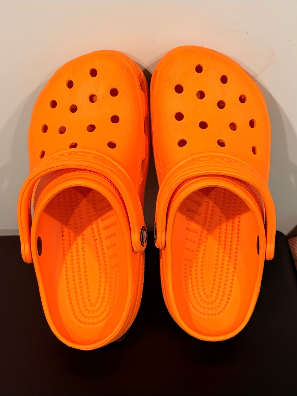 CROCS Classic Clog in Tangerine Orange. Women’s size 6. Worn twice